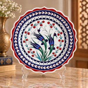 Lale Desenli Çini Tabağı 30