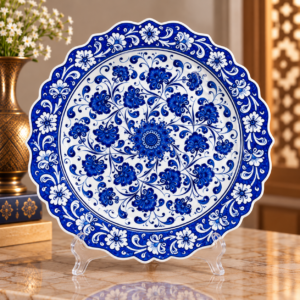 Babanakkaş Desenli Çini Tabağı 30